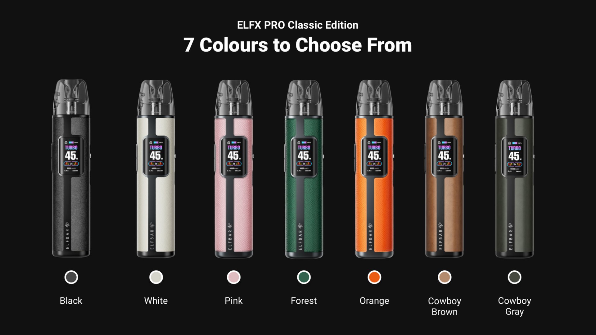 ELFX PRO Classic Edition — 7 Colours to Choose From